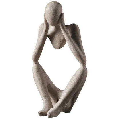 Nordic Art Abstract Thinker Statue