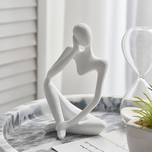 Nordic Art Abstract Thinker Statue